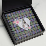 Rising Phoenix Necklace - Valentine Necklace Clan Macdonald Of Ranald Tartan Gift for Girlfriend, Gift for My Wife Rising Phoenix Necklace
