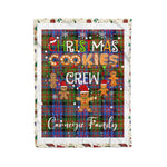 Personalized Gift Tartan Plaid Blanket Clan Carnegie Ancient With Christmas Cookie Baking Crew Christmas Gift Blanket, Plaid Blanket, Christmas Fleece Blanket, Christmas Blanket, Tartan Blanket, Scottish Blanket, Scotland Blanket, Family Name Blanket, Custom Blanket, Personalized Blanket