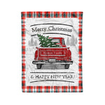 Tartan Blanket Vintage Red Truck with Christmas Tree Family Scottish Clan Renton plaid blanket, red plaid blanket, buffalo plaid blanket, green plaid blanket, plaid fleece blanket, blue plaid blanket, red tartan blanket, tartan plaid blanket, black and white plaid blanket, , christmas plaid blanket, orange plaid blanket, tartan plaid throw blanket, pink plaid blanket, brown plaid blanket, buffalo check blanket