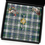 To My Beautiful Soulmate Sunflower Necklace In Your Eyes I Have Found My Home Clan Gordon Dress Ancient Tartan Jewelry For Girlfriend, Tartan Sunflower Pendant Necklace, Scottish Tartan Jewelry, valentine necklace, necklace girlfriend, necklace for wife, cute necklaces for girlfriend, jewelry for girlfriend, to my soulmate necklace, to my future wife necklace