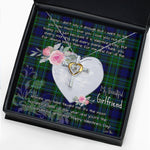 Gift For My Beautiful Girlfriend Necklace Valentine Necklace Clan MacCallum Tartan Cross Dancing Necklace Scottish Tartan Jewelry