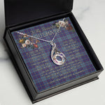 To My Beautiful Soulmate Necklace In Your Eyes I Have Found My Home Clan MacCormick Tartan Rising Phoenix Necklace