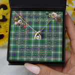 To My Beautiful Soulmate Necklace In Your Eyes I Have Found My Home Clan Johnston Dress Tartan Wishbone Dancing Necklace