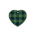 Tweedside Tartan Heart Ornaments, Christmas Tree Ornament, Plaid Christmas Ornaments, Ceramic Heart Christmas Tree Decoration, Christmas Ornament, Plaid Ornament, Tartan Ornament, Buffalo Plaid Ornament