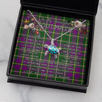 Sea Turtle Necklace To My Beautiful Soulmate Necklace In Your Eyes I Have Found My Home Clan Taylor Tartan Blue Turtle Necklace