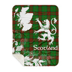 Sherpa Blanket - Tartan Blanket Thistle and Lion Scottish Clan Maxwell Hunting Plaid Blanket, plaid sherpa blanket queen,purple sherpa blanket,queen sherpa blanket,queen size sherpa blanket,red sherpa blanket,scottish tartan blankets,sherpa blanket,sherpa christmas blanket