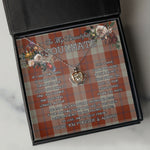 To My Beautiful Soulmate Necklace In Your Eyes I Have Found My Home Clan Davidson Dress Dancers Tartan Crown Pendant Necklace