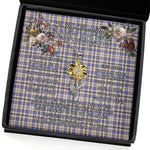 To My Beautiful Soulmate Sunflower Necklace In Your Eyes I Have Found My Home Clan Hannay Grey Tartan Jewelry For Girlfriend, Tartan Sunflower Pendant Necklace, Scottish Tartan Jewelry, valentine necklace, necklace girlfriend, necklace for wife, cute necklaces for girlfriend, jewelry for girlfriend, to my soulmate necklace, to my future wife necklace