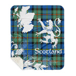 Sherpa Blanket - Tartan Blanket Thistle and Lion Scottish Clan MacLeod Of Harris Ancient Plaid Blanket, plaid sherpa blanket queen,purple sherpa blanket,queen sherpa blanket,queen size sherpa blanket,red sherpa blanket,scottish tartan blankets,sherpa blanket,sherpa christmas blanket
