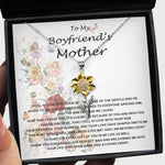 Sunflower Pendant Necklace - Mother-In-Law Necklace, To My Boyfriend's Mom Gift, Future Mother-In-Law Necklace
