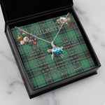 Sea Turtle Necklace To My Beautiful Soulmate Necklace In Your Eyes I Have Found My Home Clan MacArthur Ancient Tartan Blue Turtle Necklace