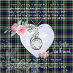 Rising Phoenix Necklace - Valentine Necklace Clan Davidson of Tulloch Dress Tartan Gift for Girlfriend, Gift for My Wife Rising Phoenix Necklace