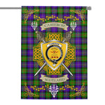 House Flag - Cameron Irish Shield Celtic Cross Tartan Garden Flag St Patrick's Day Garden Flag