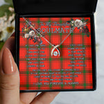 valentine necklace, necklace girlfriend, necklace for wife, cute necklaces for girlfriend, jewelry for girlfriend, to my soulmate necklace, to my future wife necklace, heart necklace for girlfriend, tartan heart necklace,