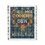 Personalized Gift Tartan Plaid Blanket Clan MacKinlay Ancient With Christmas Cookie Baking Crew Christmas Gift Blanket, Plaid Blanket, Christmas Fleece Blanket, Christmas Blanket, Tartan Blanket, Scottish Blanket, Scotland Blanket, Family Name Blanket, Custom Blanket, Personalized Blanket