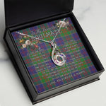To My Beautiful Soulmate Necklace In Your Eyes I Have Found My Home Clan Stewart of Appin Hunting Tartan Rising Phoenix Necklace