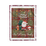 Personalized Gift Tartan Plaid Blanket Clan MacGillivray Ancient With Funny Santa Snowman Reindeer Merry Christmas Fleece Blanket, Home Living Room, Plaid Blanket, Tartan Blanket, Scottish Blanket, Buffalo fleece blanket, Christmas Blanket
