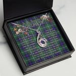 To My Beautiful Soulmate Necklace In Your Eyes I Have Found My Home Clan MacDonald Of The Isles Modern Tartan Rising Phoenix Necklace