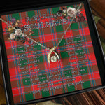 To My Beautiful Soulmate Necklace In Your Eyes I Have Found My Home Clan Dalzell Tartan Wishbone Dancing Necklace