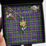 To My Beautiful Soulmate Sunflower Necklace In Your Eyes I Have Found My Home Clan Cameron Tartan Jewelry For Girlfriend