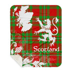 Sherpa Blanket - Tartan Blanket Thistle and Lion Scottish Clan Peter Plaid Blanket, plaid sherpa blanket queen,purple sherpa blanket,queen sherpa blanket,queen size sherpa blanket,red sherpa blanket,scottish tartan blankets,sherpa blanket,sherpa christmas blanket