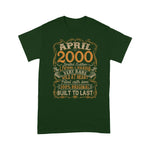 Vintage April 2000 21 Years Born In 2000 21st Bday Gift Birthday Shirt - Scotstee Shop