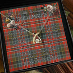 To My Beautiful Soulmate Necklace In Your Eyes I Have Found My Home Clan MacPherson Weathered Tartan Wishbone Dancing Necklace