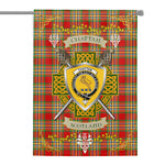 House Flag - Chattan Irish Shield Celtic Cross Tartan Garden Flag St Patrick's Day Garden Flag