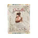 Scotstee Shop - Fleece Blanket - Lovely Daughter Gift Letter To My Daughter From Mom Mother Day Gifts Fleece Blanket