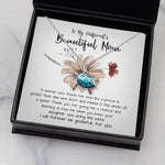 Opal Turtle Necklace - Mom Necklace Gift, To My Girlfriend's Mom Neckalce, Gift For Girlfriend's Mom, Mother Of The Bride
