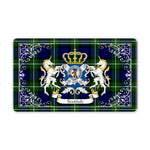 Doormat - Welcome Mat Scottish Forbes Clan Badge Tartan Door Mat, Plaid Doormat