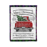 Tartan Blanket Vintage Red Truck with Christmas Tree Family Scottish Clan Malcolm plaid blanket, red plaid blanket, buffalo plaid blanket, green plaid blanket, plaid fleece blanket, blue plaid blanket, red tartan blanket, tartan plaid blanket, black and white plaid blanket, , christmas plaid blanket, orange plaid blanket, tartan plaid throw blanket, pink plaid blanket, brown plaid blanket, buffalo check blanket