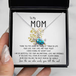 Opal Turtle Necklace - Mom Necklace Gift - To My Mom Necklace - Thank You For Giving Me The Best Things In Life