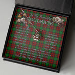 To My Beautiful Soulmate Necklace In Your Eyes I Have Found My Home Clan Kerr Modern Tartan Crown Pendant Necklace