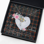 Gift For My Beautiful Girlfriend Necklace Valentine Necklace Clan Braveheart Tartan Cross Dancing Necklace Scottish Tartan Jewelry