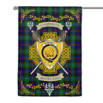House Flag - Campbell Of Cawdor Modern Irish Shield Celtic Cross Tartan Garden Flag St Patrick's Day Garden Flag