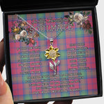 To My Beautiful Soulmate Sunflower Necklace In Your Eyes I Have Found My Home Clan Lindsay Ancient Tartan Jewelry For Girlfriend