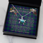 Sea Turtle Necklace To My Beautiful Soulmate Necklace In Your Eyes I Have Found My Home Clan Hutton Tartan Blue Turtle Necklace