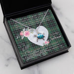 Sea Turtle Necklace Gift for My Beautiful Girlfriend Valentines Necklace Clan MacAulay Hunting Tartan Blue Turtle Necklace