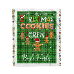 Personalized Gift Tartan Plaid Blanket Clan Boyle With Christmas Cookie Baking Crew Christmas Gift Blanket, Plaid Blanket, Christmas Fleece Blanket, Christmas Blanket, Tartan Blanket, Scottish Blanket, Scotland Blanket, Family Name Blanket, Custom Blanket, Personalized Blanket