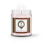 Soy Wax Candle - Buffalo Plaid Candle Clan Crest Badge Auchinleck Tartan Plaid Soy Wax Candle, oil candle, candle handmade, wax candle, soy wax, nature wax, natural soy wax, natural soy candles, natural candle