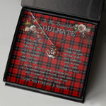 To My Beautiful Soulmate Necklace In Your Eyes I Have Found My Home Clan Ramsay Red Tartan Crown Pendant Necklace