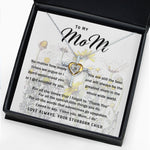 To My Mom Necklace Greatest Mom Mother's Day Gift Necklace, Mother's Day Cross Necklace