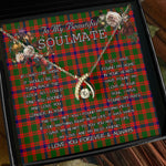 To My Beautiful Soulmate Necklace In Your Eyes I Have Found My Home Clan Skene Tartan Wishbone Dancing Necklace