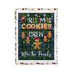 Personalized Gift Tartan Plaid Blanket Clan MacKie With Christmas Cookie Baking Crew Christmas Gift Blanket, Plaid Blanket, Christmas Fleece Blanket, Christmas Blanket, Tartan Blanket, Scottish Blanket, Scotland Blanket, Family Name Blanket, Custom Blanket, Personalized Blanket
