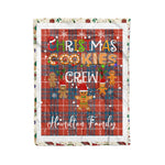 Personalized Gift Tartan Plaid Blanket Clan Hamilton Ancient With Christmas Cookie Baking Crew Christmas Gift Blanket, Plaid Blanket, Christmas Fleece Blanket, Christmas Blanket, Tartan Blanket, Scottish Blanket, Scotland Blanket, Family Name Blanket, Custom Blanket, Personalized Blanket