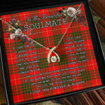To My Beautiful Soulmate Necklace In Your Eyes I Have Found My Home Clan Cameron Modern Tartan Wishbone Dancing Necklace