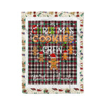 Personalized Gift Tartan Plaid Blanket Clan Borthwick Ancient With Christmas Cookie Baking Crew Christmas Gift Blanket, Plaid Blanket, Christmas Fleece Blanket, Christmas Blanket, Tartan Blanket, Scottish Blanket, Scotland Blanket, Family Name Blanket, Custom Blanket, Personalized Blanket