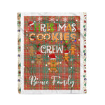 Personalized Gift Tartan Plaid Blanket Clan Bruce Ancient With Christmas Cookie Baking Crew Christmas Gift Blanket, Plaid Blanket, Christmas Fleece Blanket, Christmas Blanket, Tartan Blanket, Scottish Blanket, Scotland Blanket, Family Name Blanket, Custom Blanket, Personalized Blanket