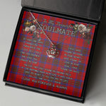 To My Beautiful Soulmate Necklace In Your Eyes I Have Found My Home Clan Leslie Modern Tartan Crown Pendant Necklace